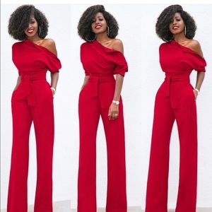 Dolman Sleeve Button Jumpsuit